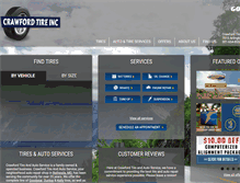 Tablet Screenshot of crawfordtire.com